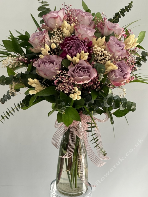 Decorative Lilac Rose Arrangement
