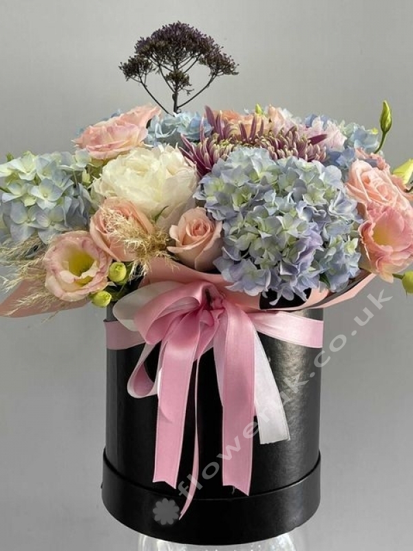 Elegant Hydrangea Rose Box