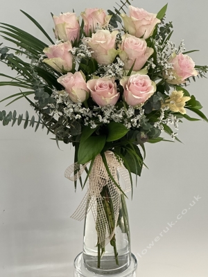 Decorative Light Pink Rose Arrangement