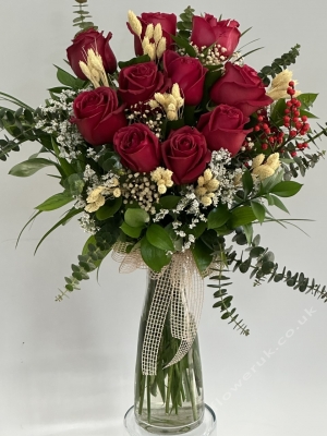Decorative Red Rose Arrangement