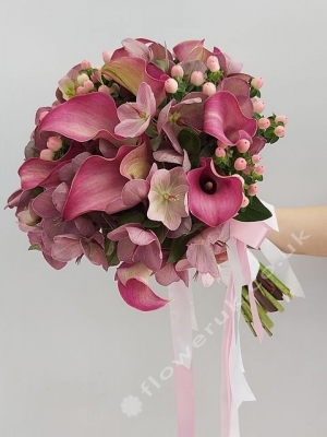 Pink Calla Lily Bridal Bouquet