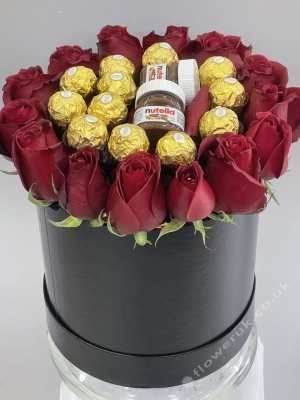 Red Rose & Chocolate Box